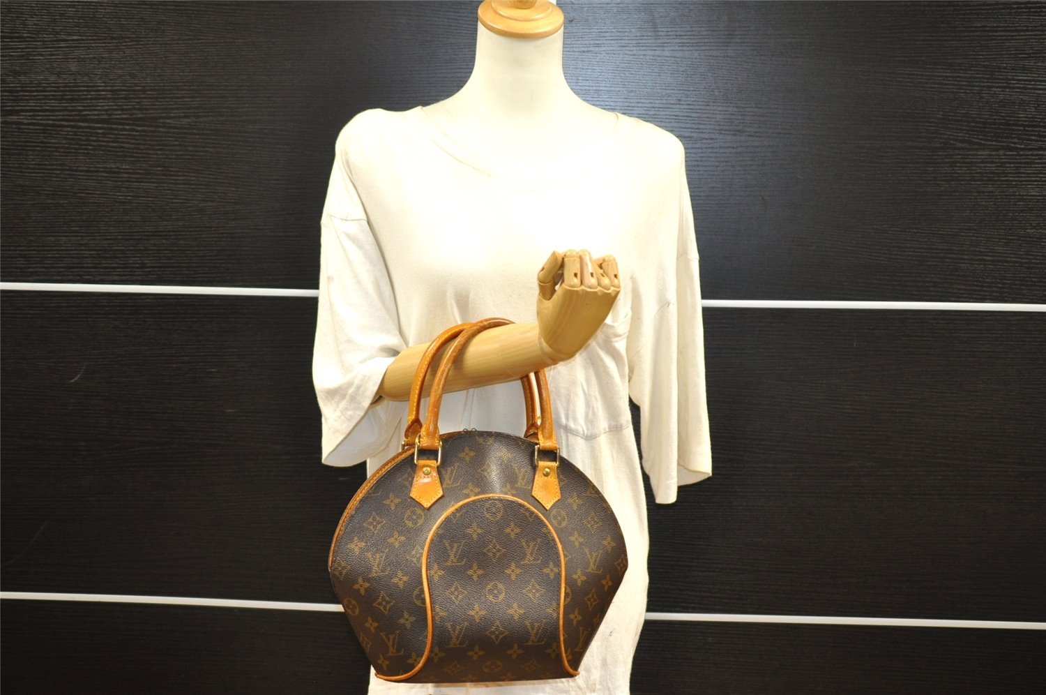 Authentic Louis Vuitton Monogram Ellipse PM Hand Bag M51127 LV 7497I