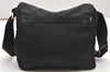 Authentic PRADA Nylon Tessuto Leather Shoulder Cross Body Bag Purse Black 7498K