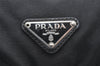 Authentic PRADA Nylon Tessuto Leather Shoulder Cross Body Bag Purse Black 7498K