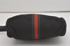 Authentic GUCCI Web Sherry Line Shoulder Cross Bag GG Canvas Leather Black 7499I