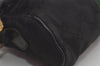 Authentic GUCCI Web Sherry Line Shoulder Cross Bag GG Canvas Leather Black 7499I
