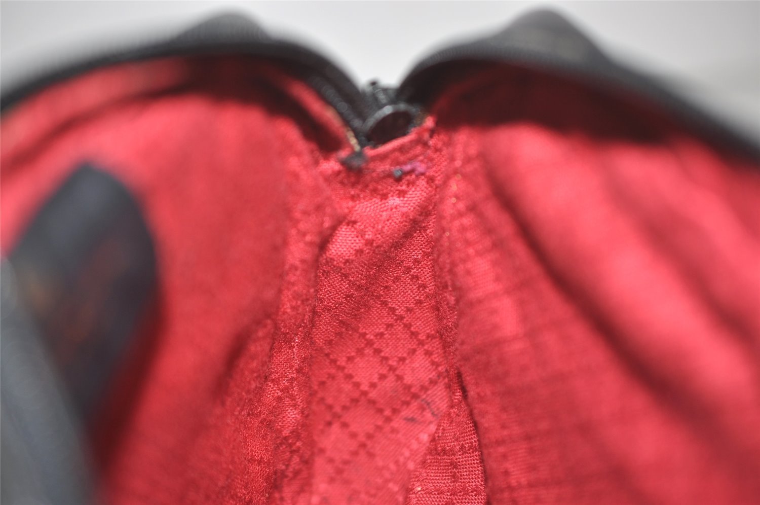 Authentic GUCCI Web Sherry Line Shoulder Cross Bag GG Canvas Leather Black 7499I