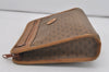 Authentic GUCCI Vintage Micro GG PVC Leather Clutch Hand Bag Purse Brown 7500I