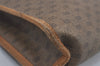 Authentic GUCCI Vintage Micro GG PVC Leather Clutch Hand Bag Purse Brown 7500I