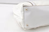 Authentic GUCCI Web Sherry Line Britt Tote Bag Leather 162094 White 7500K