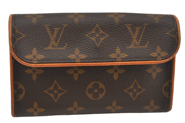 Auth Louis Vuitton Monogram Pochette Florentine Pouch Waist Bag M51855 LV 7501K