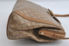 Authentic CELINE Macadam Blason Shoulder Cross Body Bag PVC Leather Beige 7502I