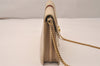 Authentic GUCCI Web Sherry Line Shoulder Bag Purse Leather White 7502J