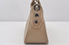 Authentic BURBERRY Vintage Leather Shoulder Hand Bag Purse Beige 7502K