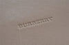 Authentic BURBERRY Vintage Leather Shoulder Hand Bag Purse Beige 7502K