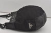 Authentic PRADA Vintage Nylon Tessuto Leather Shoulder Hand Bag Black 7504I