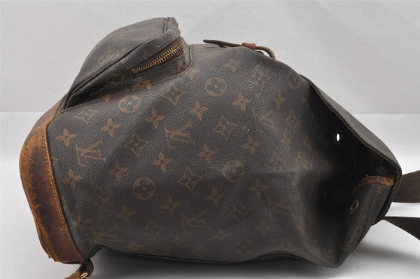 Authentic Louis Vuitton Monogram Montsouris GM Backpack M51135 LV Junk 7510I