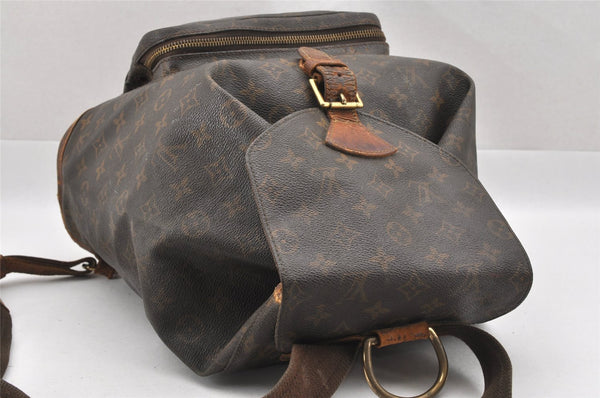 Authentic Louis Vuitton Monogram Montsouris GM Backpack M51135 LV Junk 7510I