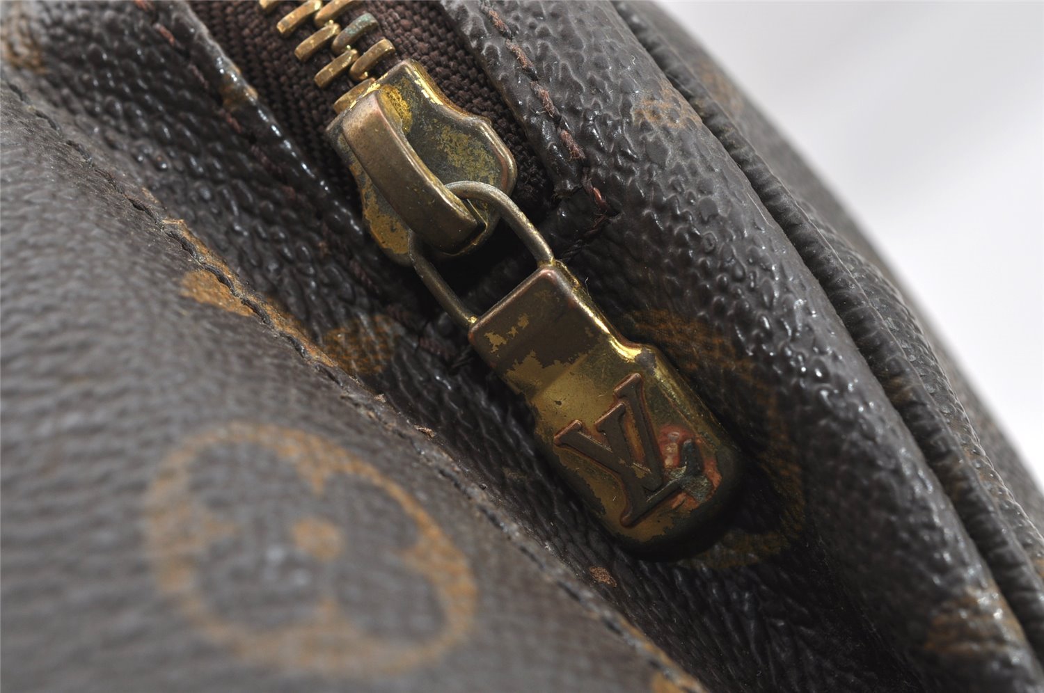 Authentic Louis Vuitton Monogram Montsouris GM Backpack M51135 LV Junk 7510I