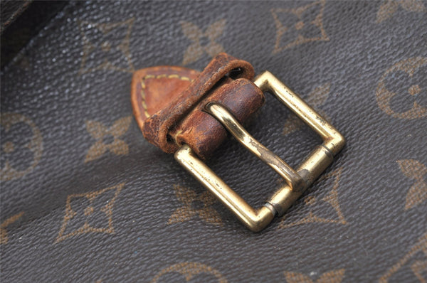 Authentic Louis Vuitton Monogram Montsouris GM Backpack M51135 LV Junk 7510I