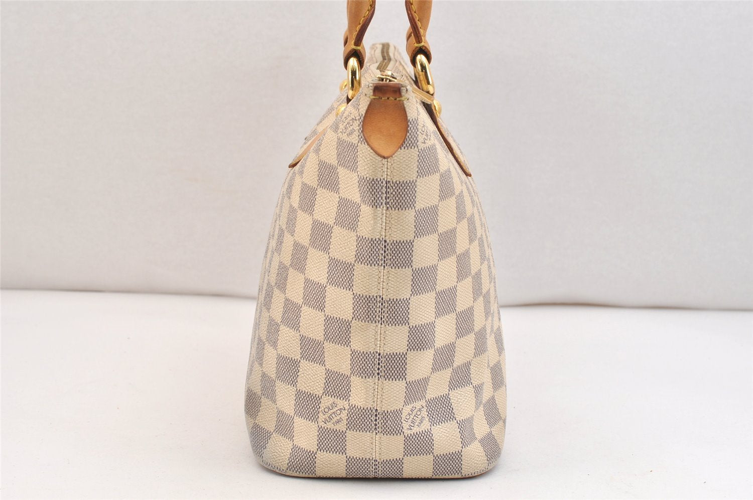 Authentic Louis Vuitton Damier Azur Saleya PM Shoulder Tote Bag N51186 LV 7510K