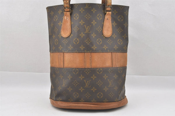 Authentic Louis Vuitton Monogram Bucket GM Shoulder Bag T42236 USA Model 7511I