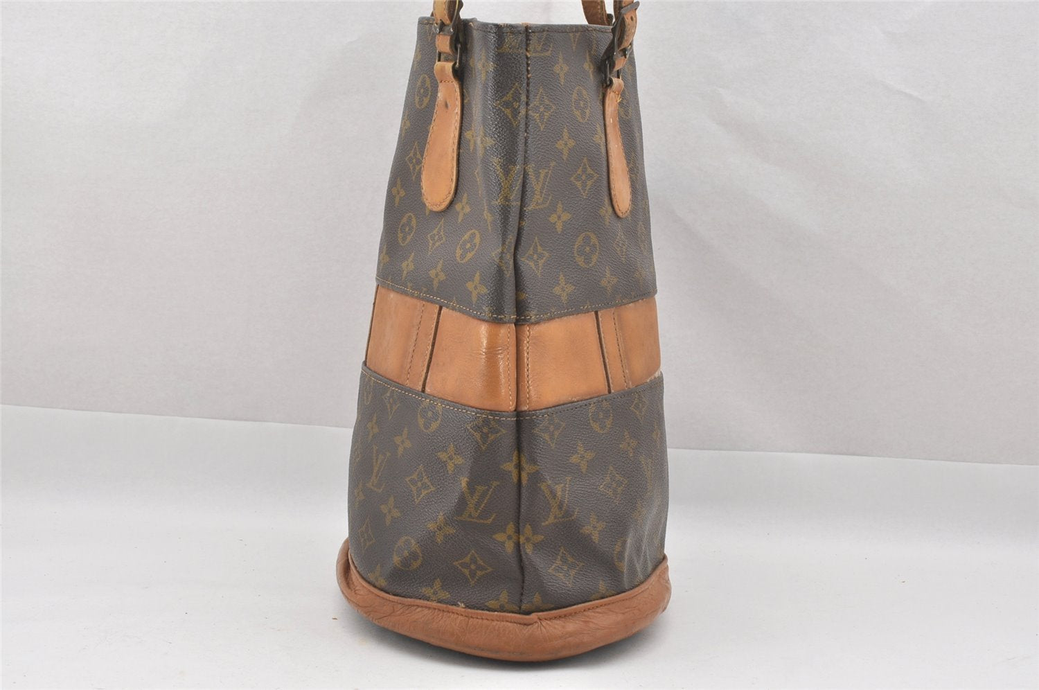 Authentic Louis Vuitton Monogram Bucket GM Shoulder Bag T42236 USA Model 7511I