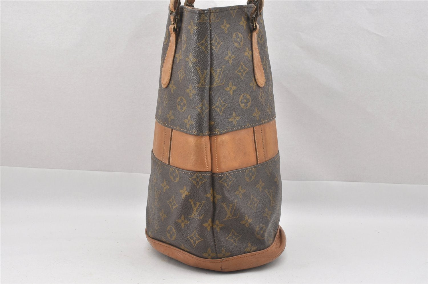 Authentic Louis Vuitton Monogram Bucket GM Shoulder Bag T42236 USA Model 7511I