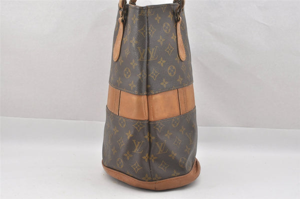 Authentic Louis Vuitton Monogram Bucket GM Shoulder Bag T42236 USA Model 7511I