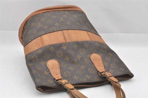 Authentic Louis Vuitton Monogram Bucket GM Shoulder Bag T42236 USA Model 7511I