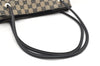 Authentic GUCCI Vintage Shoulder Tote Bag GG Canvas Leather 257275 Black 7511K