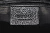 Authentic GUCCI Vintage Shoulder Tote Bag GG Canvas Leather 257275 Black 7511K