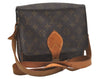 Authentic Louis Vuitton Monogram Cartouchiere MM M51253 Shoulder Cross Bag 7512I