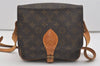 Authentic Louis Vuitton Monogram Cartouchiere MM M51253 Shoulder Cross Bag 7512I