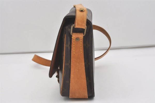 Authentic Louis Vuitton Monogram Cartouchiere MM M51253 Shoulder Cross Bag 7512I