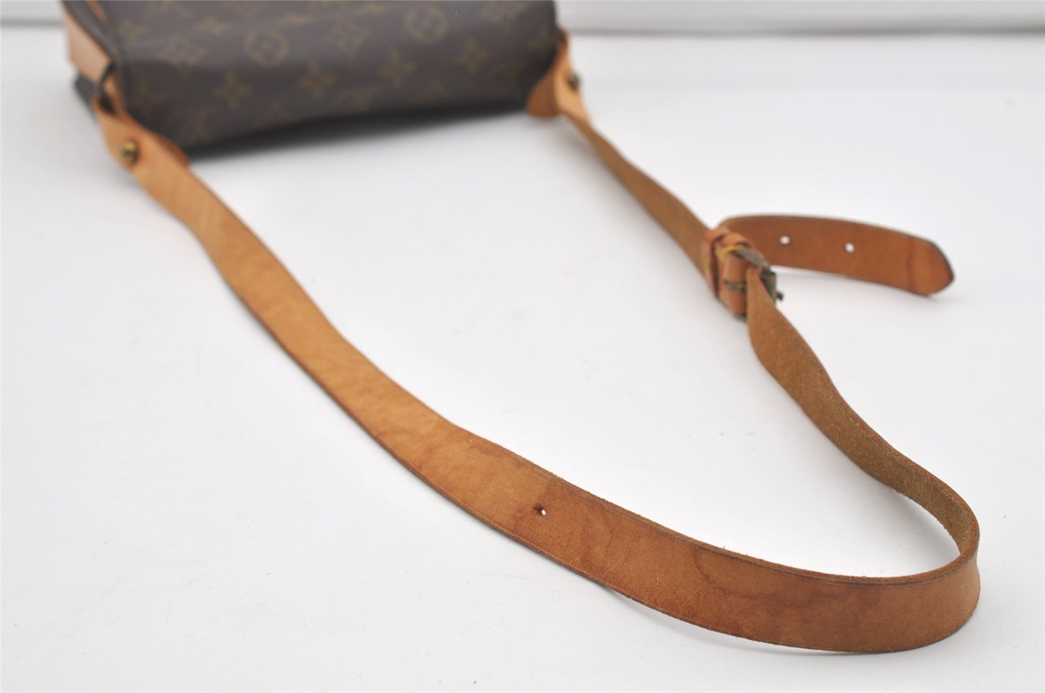 Authentic Louis Vuitton Monogram Cartouchiere MM M51253 Shoulder Cross Bag 7512I