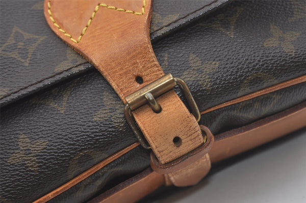 Authentic Louis Vuitton Monogram Cartouchiere MM M51253 Shoulder Cross Bag 7512I