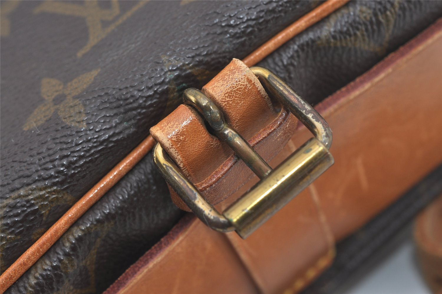 Authentic Louis Vuitton Monogram Cartouchiere MM M51253 Shoulder Cross Bag 7512I