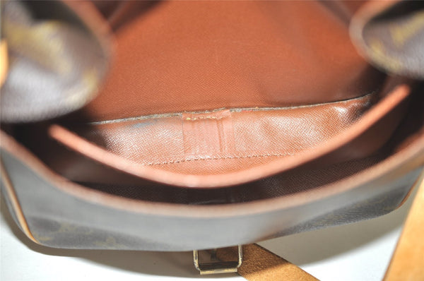 Authentic Louis Vuitton Monogram Cartouchiere MM M51253 Shoulder Cross Bag 7512I