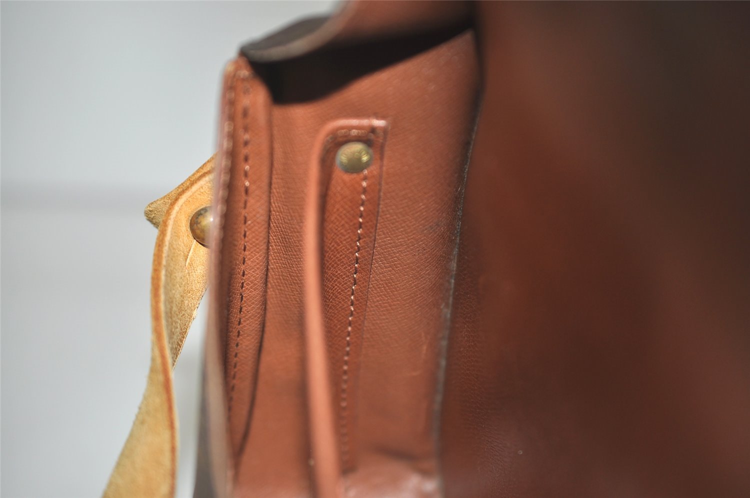 Authentic Louis Vuitton Monogram Cartouchiere MM M51253 Shoulder Cross Bag 7512I