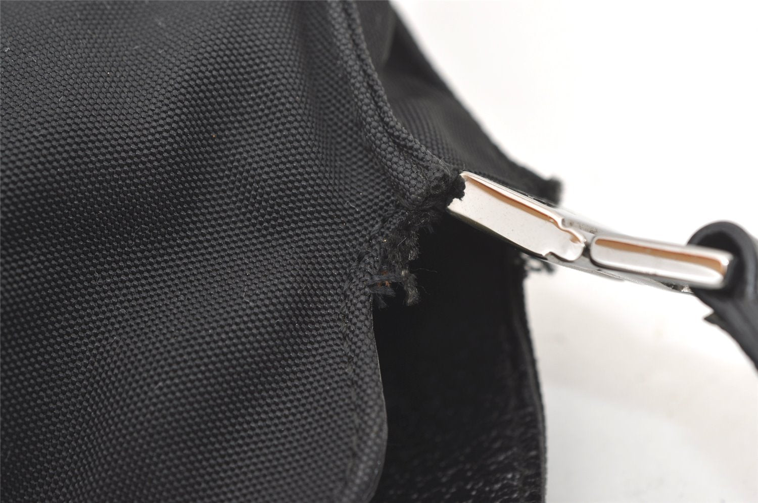 Authentic GUCCI Jackie Shoulder Hand Bag Nylon Leather 0013355 Black 7512J