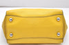 Authentic PRADA Leather Nappa Suede 2Way Shoulder Hand Bag Purse Yellow 7513K