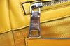 Authentic PRADA Leather Nappa Suede 2Way Shoulder Hand Bag Purse Yellow 7513K