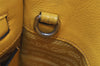 Authentic PRADA Leather Nappa Suede 2Way Shoulder Hand Bag Purse Yellow 7513K