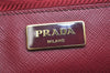 Authentic PRADA Galleria Saffiano 2Way Shoulder Hand Bag Leather Bordeaux 7514K