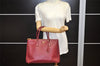 Authentic PRADA Galleria Saffiano 2Way Shoulder Hand Bag Leather Bordeaux 7514K