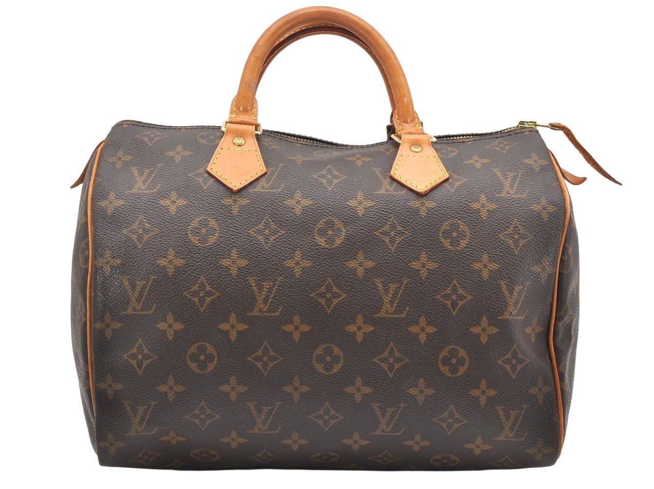 Authentic Louis Vuitton Monogram Speedy 30 Hand Boston Bag M41526 LV 7515K