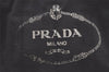 Authentic PRADA Vintage Canapa SS Denim Tote Hand Bag Purse Black 7518K