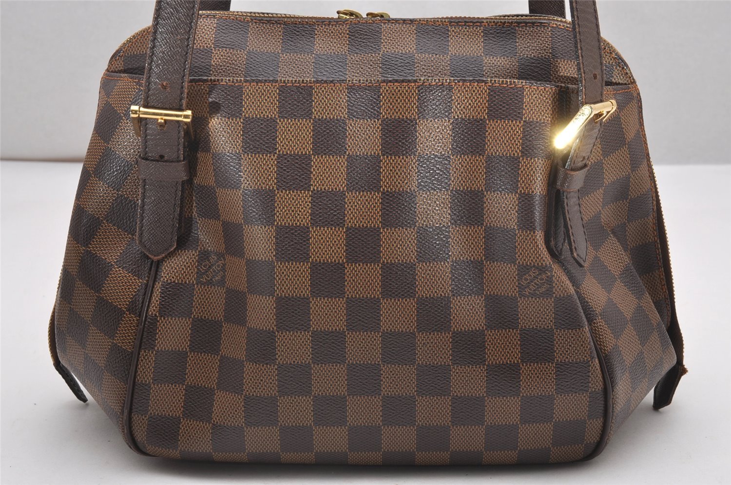 Authentic Louis Vuitton Damier Belem MM Shoulder Hand Bag Purse N51174 LV 7519I