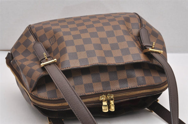 Authentic Louis Vuitton Damier Belem MM Shoulder Hand Bag Purse N51174 LV 7519I