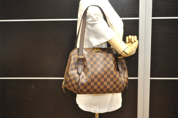 Authentic Louis Vuitton Damier Belem MM Shoulder Hand Bag Purse N51174 LV 7519I