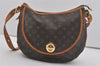 Authentic Louis Vuitton Monogram Tulum GM Shoulder Cross Bag M40075 LV 7520I