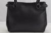 Authentic GUCCI Horsebit Vintage Shoulder Tote Bag Leather 101971 Black 7522I