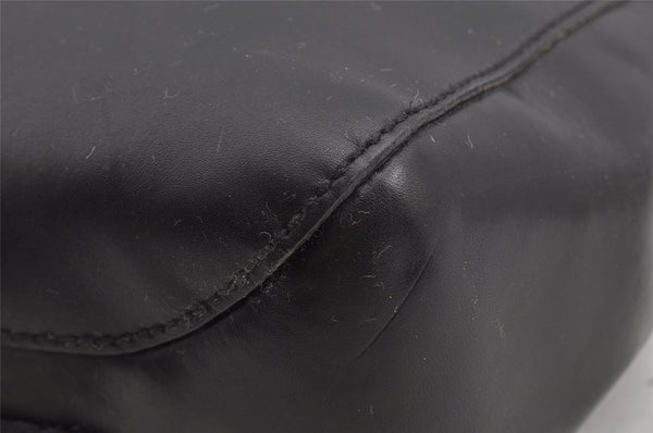 Authentic GUCCI Horsebit Vintage Shoulder Tote Bag Leather 101971 Black 7522I