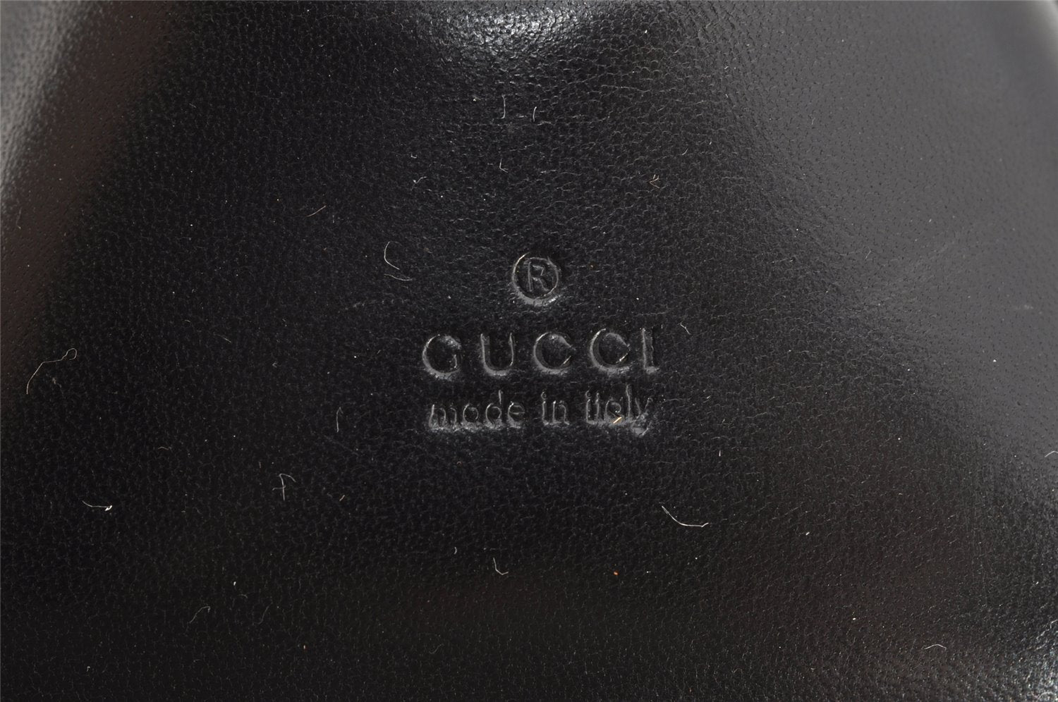 Authentic GUCCI Horsebit Vintage Shoulder Tote Bag Leather 101971 Black 7522I